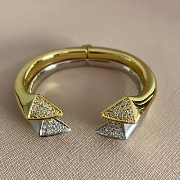 Melinda Maria Sloane Pave CZ Cuff bracelet - Picture 2 of 10